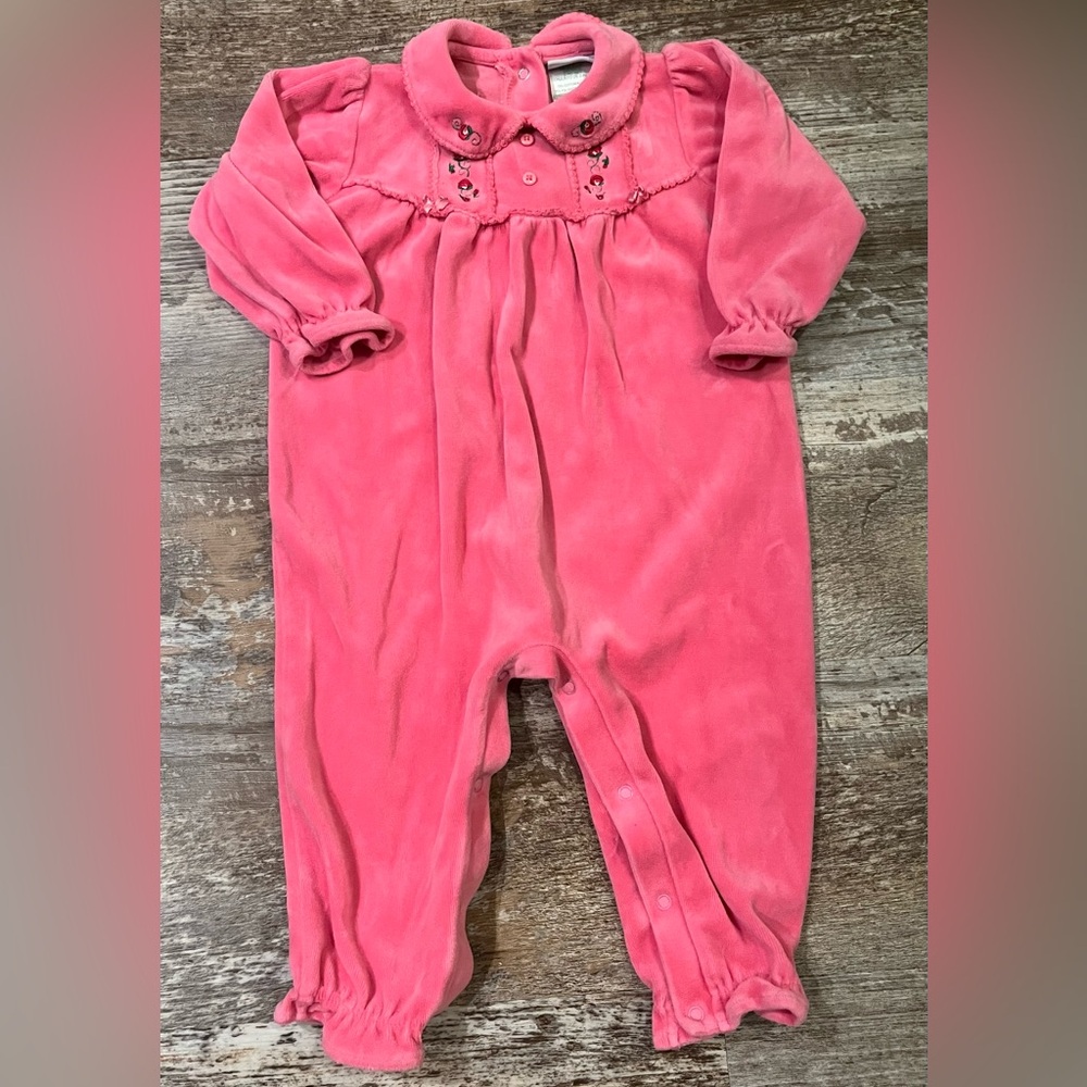 Y2K Vintage Okie Dokie Pink Baby Romper